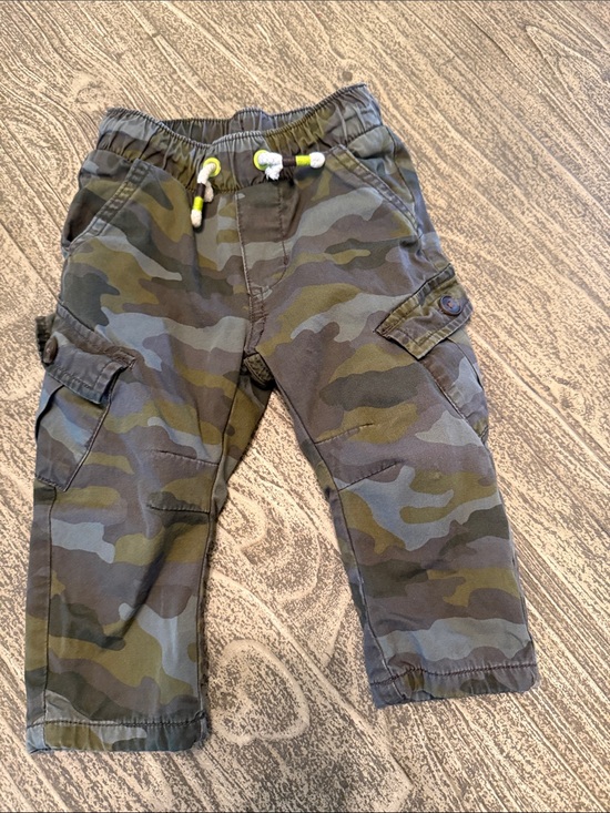 Cat & Jack Other - Cat & Jack Toddler Camo Cargo Pants Olive & Gray